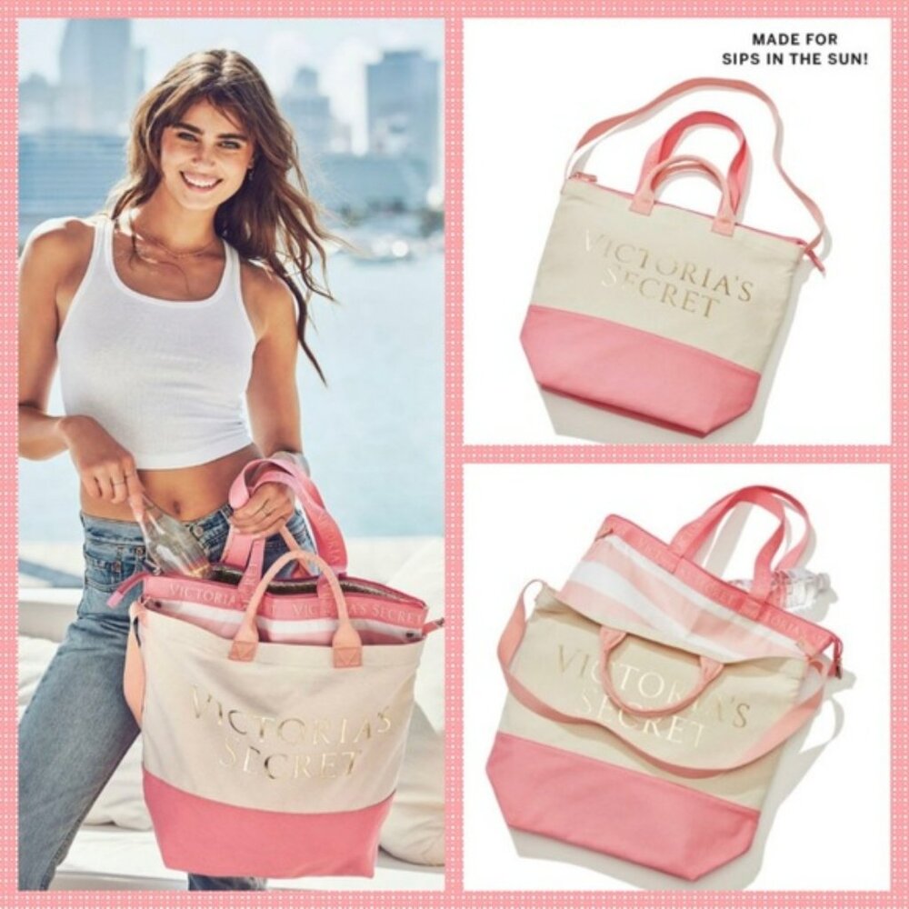 NWT Victoria Secret tote with insulated cooler!